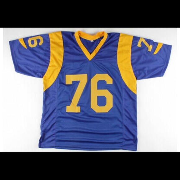 PSA certified Other - 🆕 Orlando Pace Signed Rams Jersey Ins"HOF 16" (JSA COA)